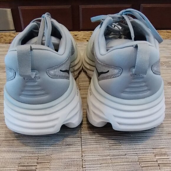 Hoka Bondi 8 Sharkskin Grey Size 9 2E Wide - Picture 5 of 16